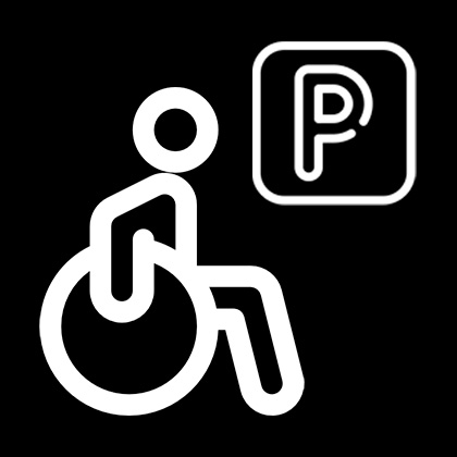 Parking accessible to people with reduced mobility