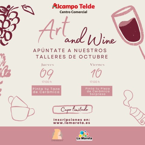 ¡Arte, creatividad y buen vino en un mismo plan!