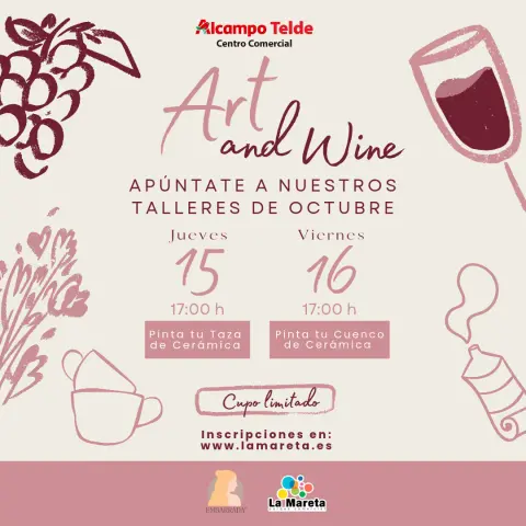 Arte, creatividad y buen vino en un mismo plan.